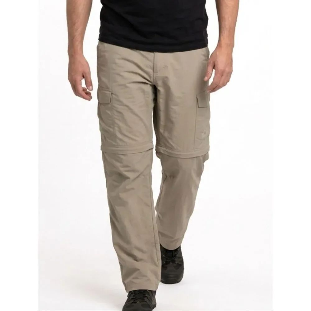 The North Face Khaki Convertible Outdoor Hiking Pants Size XXL